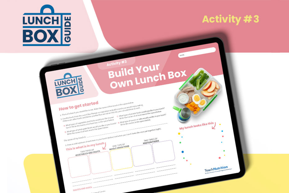 Lunch Box Guide Activity #3: Build Your Own Lunch Box