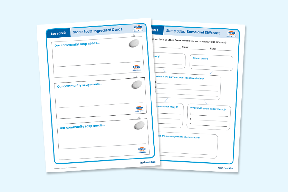 Sharing Food Stories Series 1: Student Worksheets